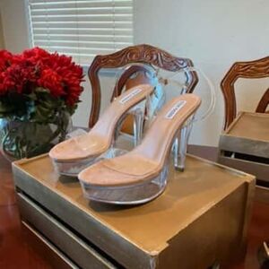 Steve Madden Clear Platform Heels